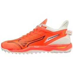 Mizuno Wave Leopardus Hockey Shoes - Neon Flame (2023/24)